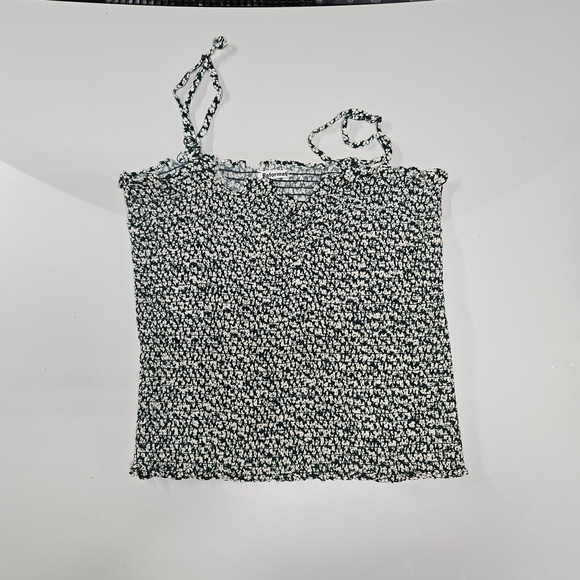 Reformation Tops - Reformation Green and White Floral Camisole